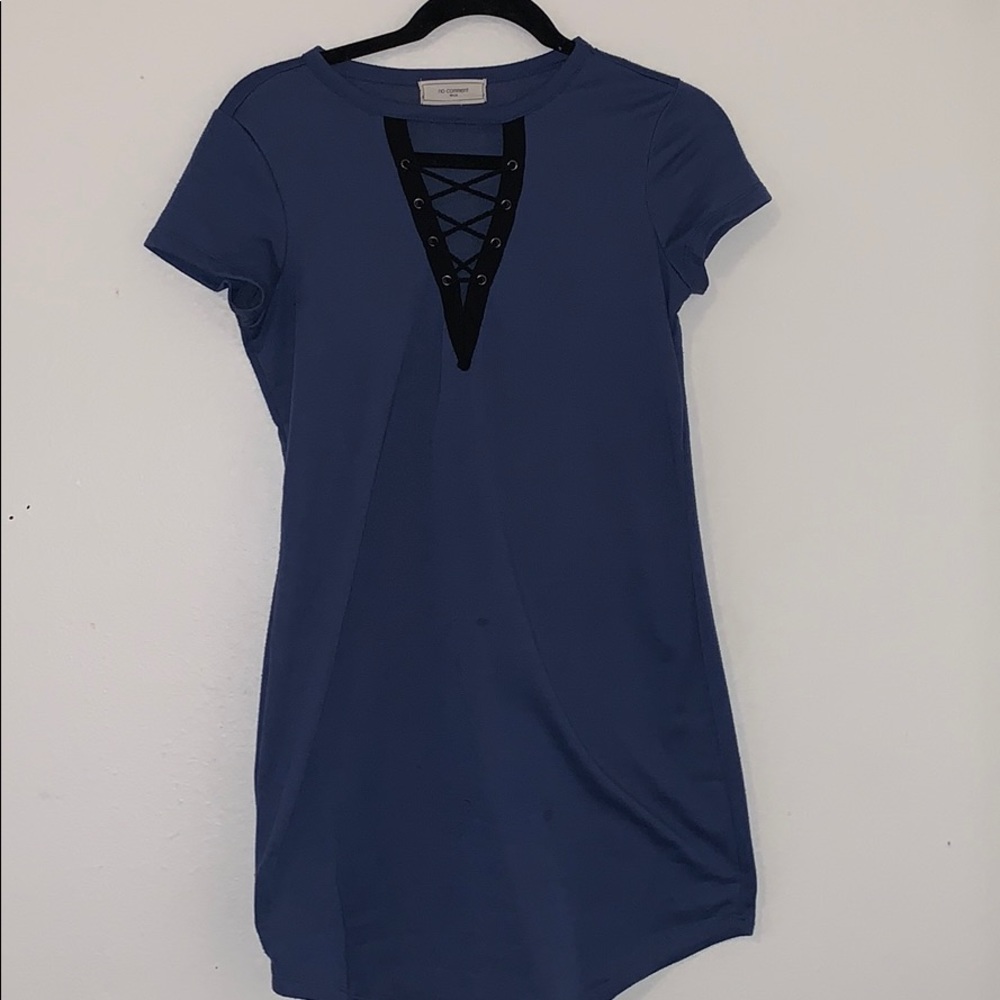 blue pretty dress